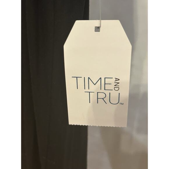 NWT Time and Tru Black Sleeveless Knit Dress size M - Picture 2 of 5